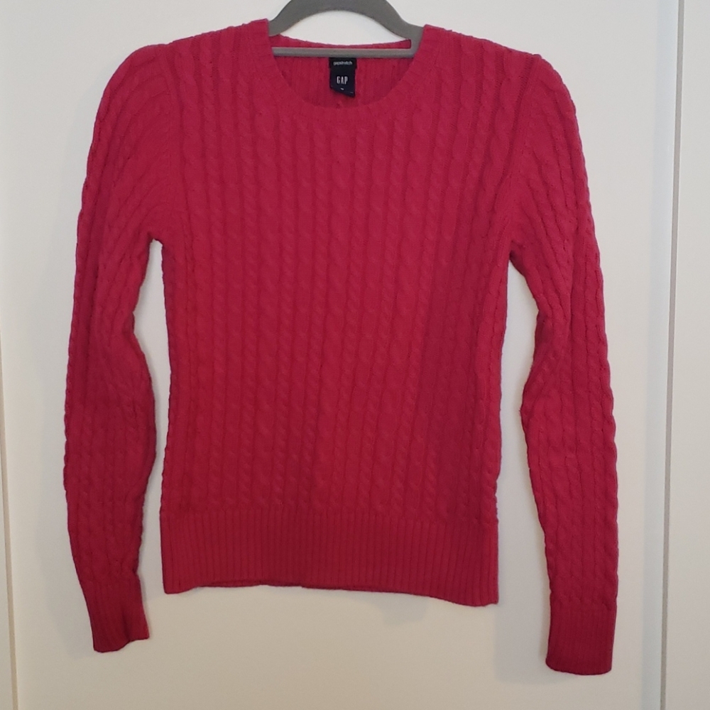 Pink Cable Knit Sweater
